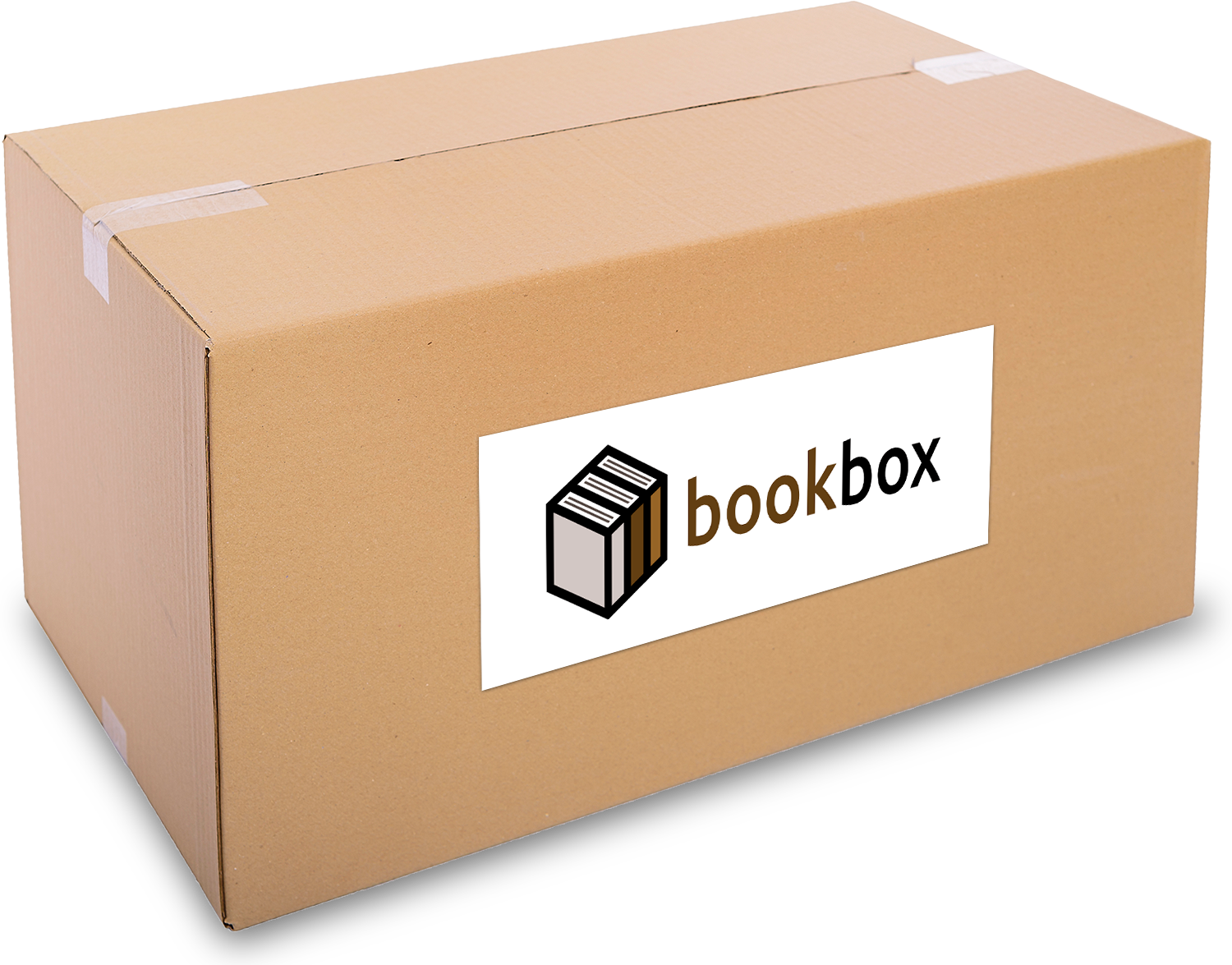 Papkasse med bookbox-logo på