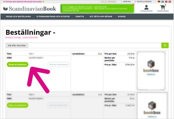 Beställ manuellt